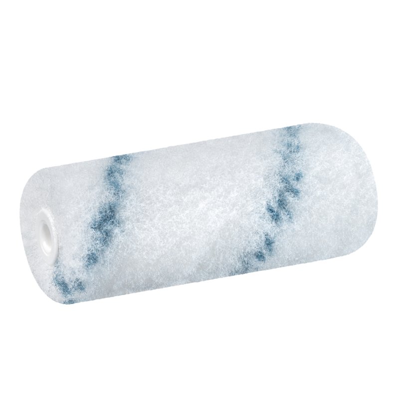 WESTEX rouleau de peinture petit, 100 mm, peluche polyamide blanc/bleu, hauteur de poil 11 mm